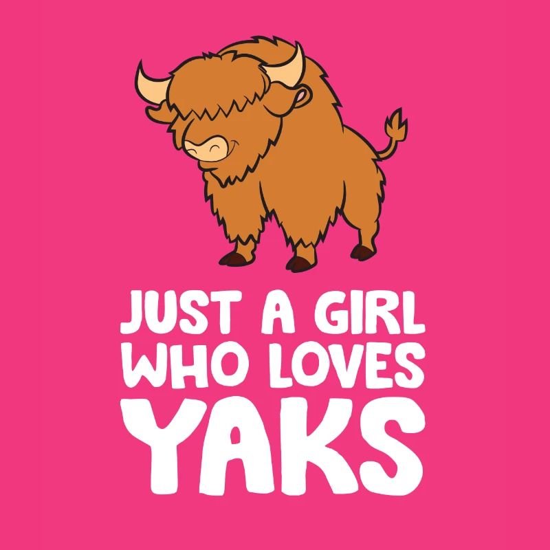 Nur ein Mädchen, das Yaks liebt