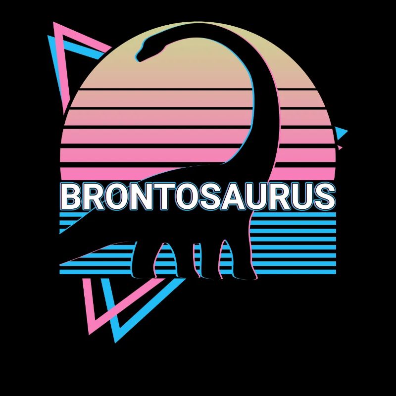 Brontosaurus Dinosaur Retro