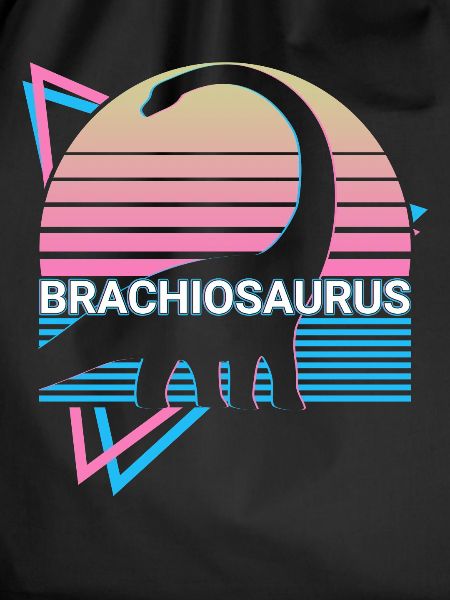 Brachiosaurus Dinosaur Retro