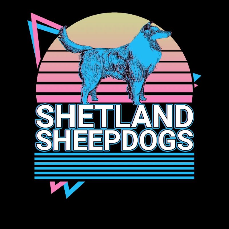 Shetland Sheepdogs Retro