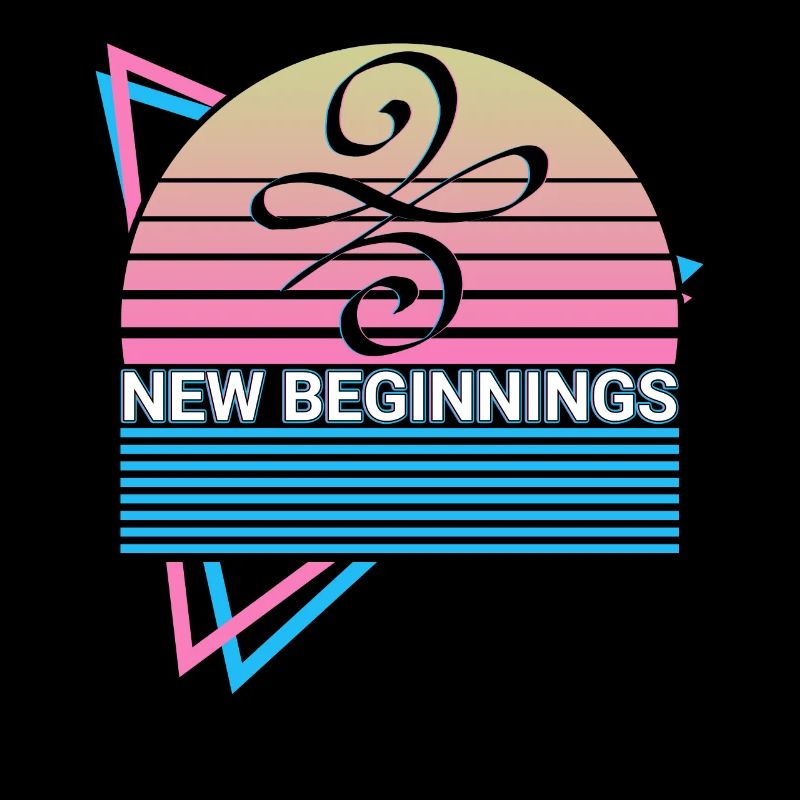 New Beginnings Celtic Symbol Retro