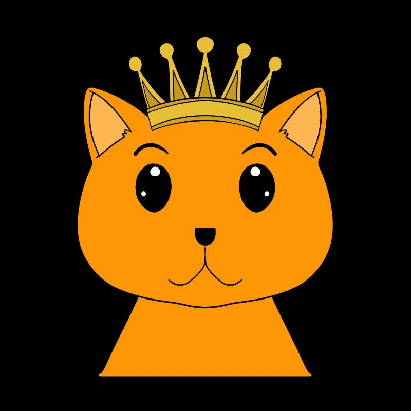 Chat avec couronne - Chat persan avec couronne