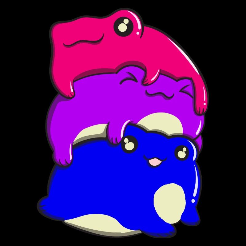 Fierté bisexuelle Grenouille Pile Bisexuel Drapeau B