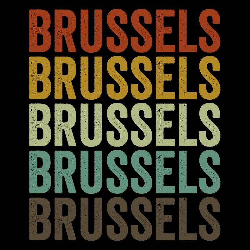 Brussels Belgium Retro Vintage
