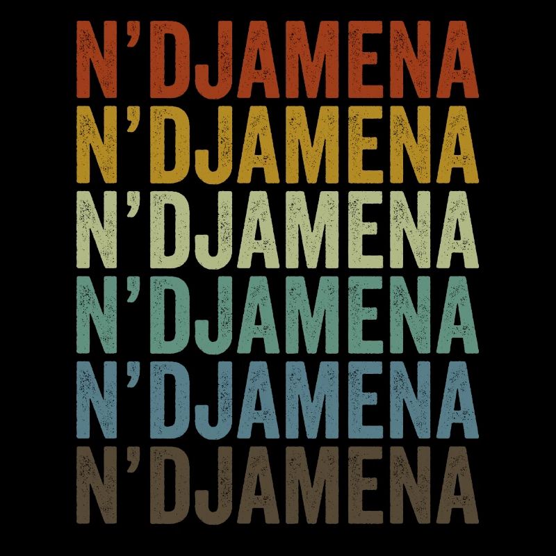 N’Djamena Tchad Rétro Vintage