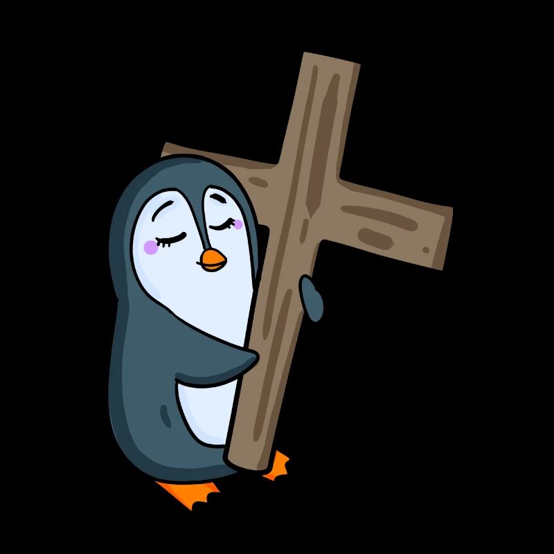 Pingouin avec croix
