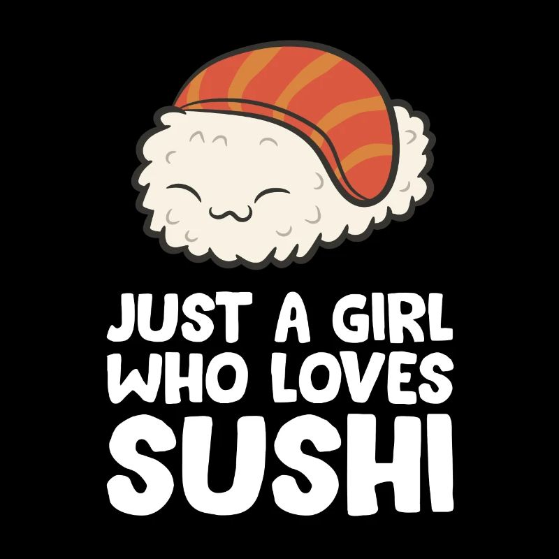 Nur ein Mädchen, das Sushi liebt