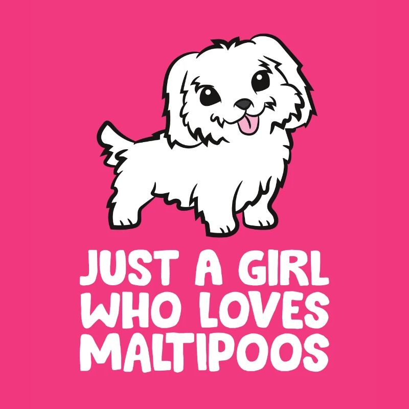 Nur ein Mädchen, das Maltipoos liebt