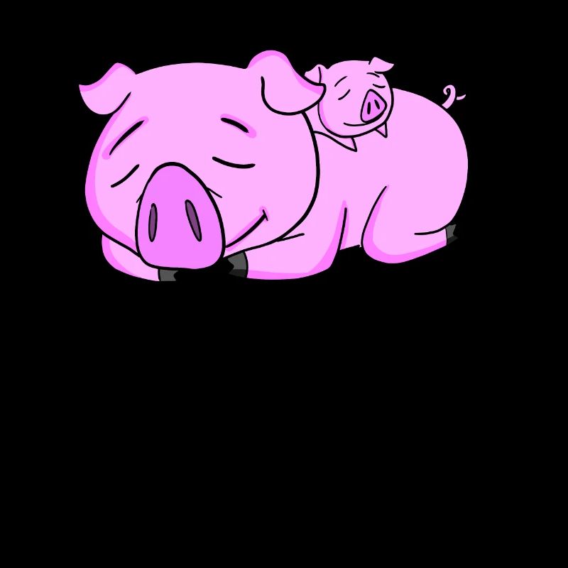 Cochon avec bébé cochon