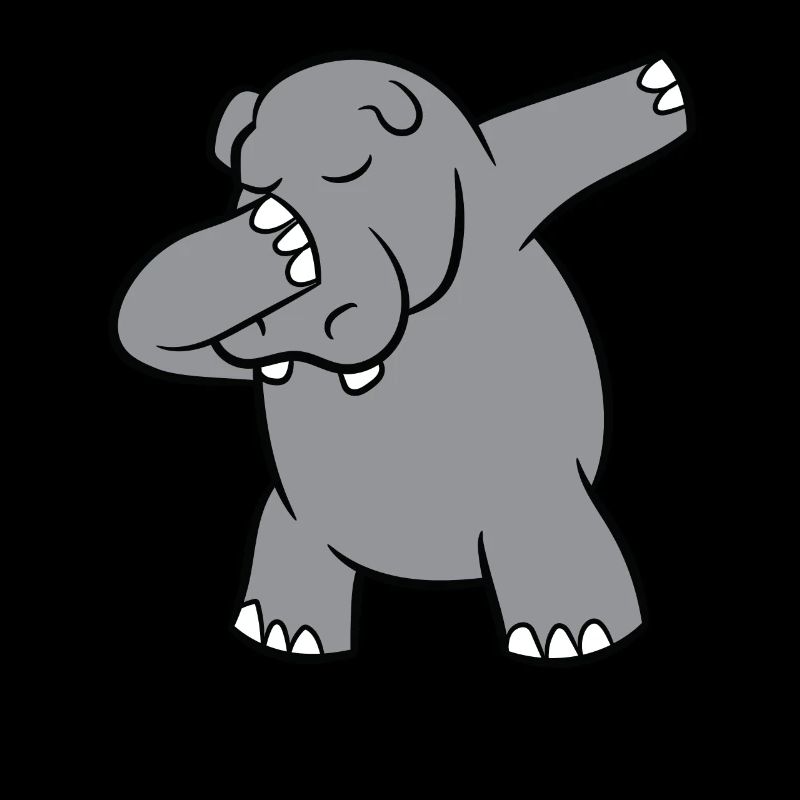 Nilpferd - Dab, dabbing, dabben, tanzen