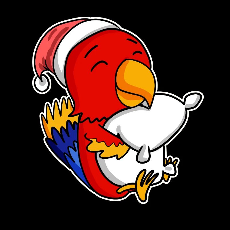Perroquet Noël Sommeil Sommeil Sommeil
