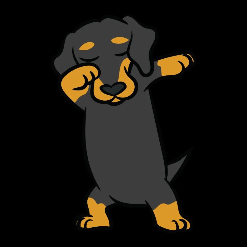 Dachshund - dance, dab, dabbing