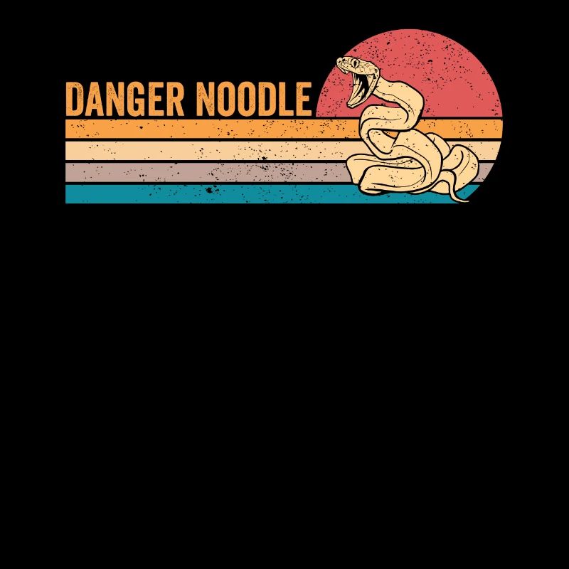Drôle de serpent danger nouilles rétro