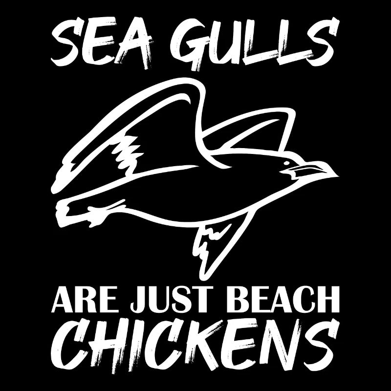 Merry Seagull Seagull are just beach chickens