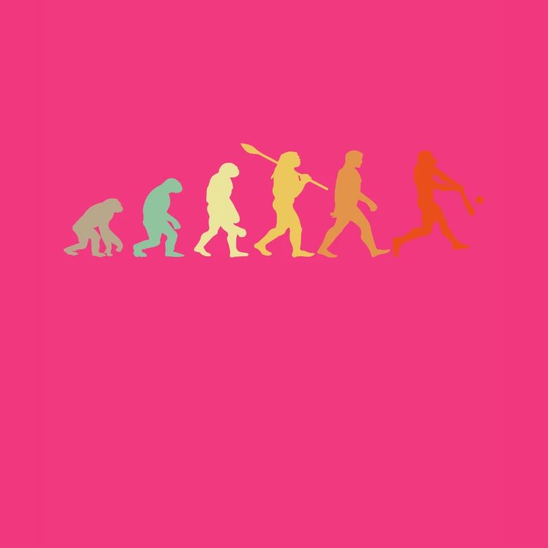 Baseball Evolution Baseball Player Gift