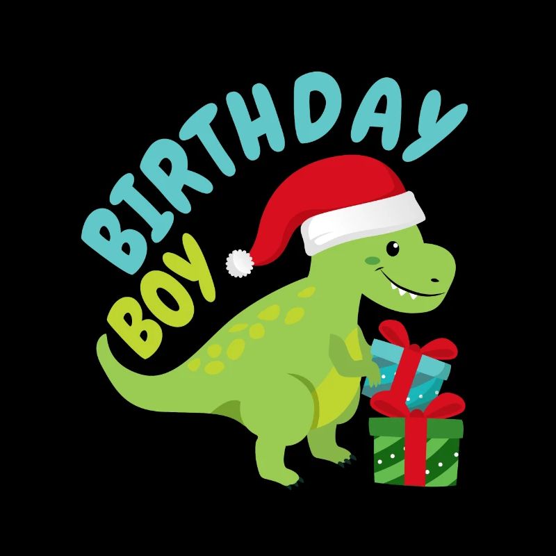 Weihnachten Dinosaurier Geburtstagskind Geburtstag