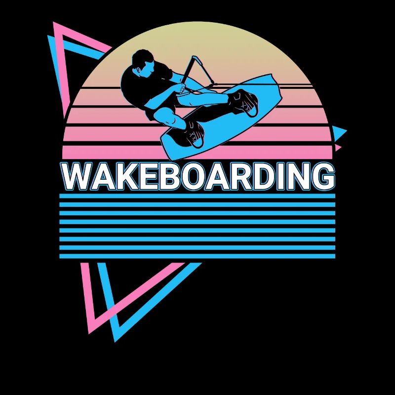 Wakeboarding Wakeboarder Retro