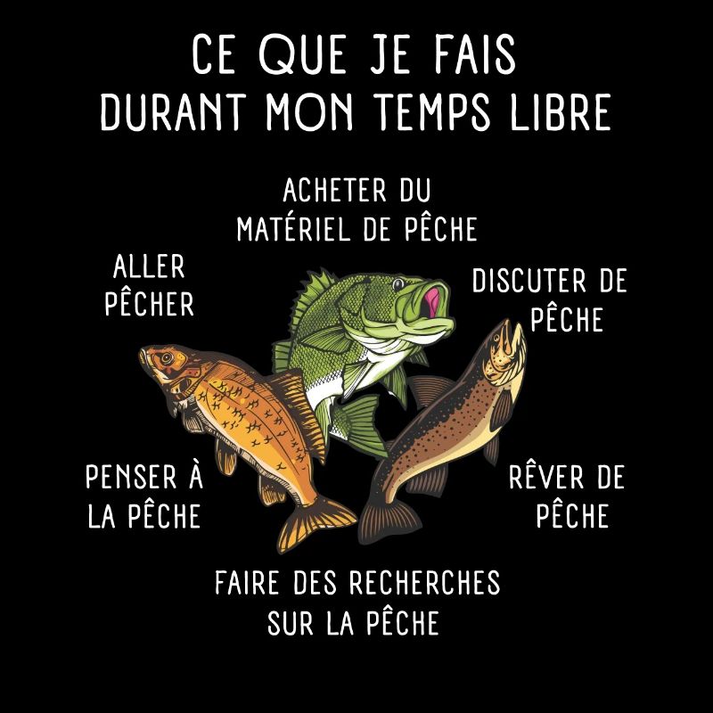 Pêche Ce Que Je Fais De Mon Temps Libre Pêcheur