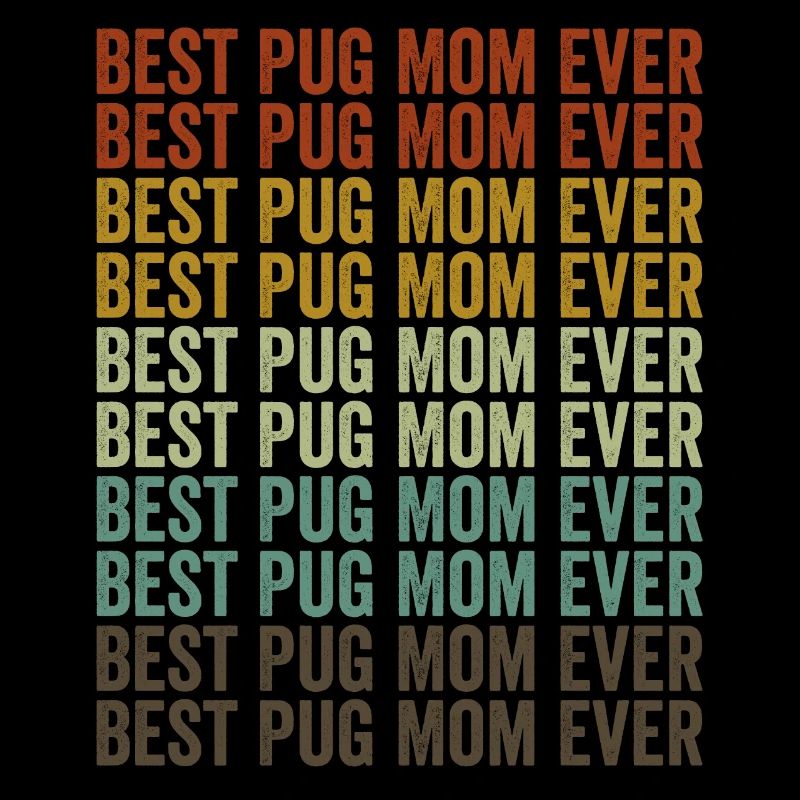 Beste Mops-Mutter aller Zeiten Mops-Mutter Mops-Hu