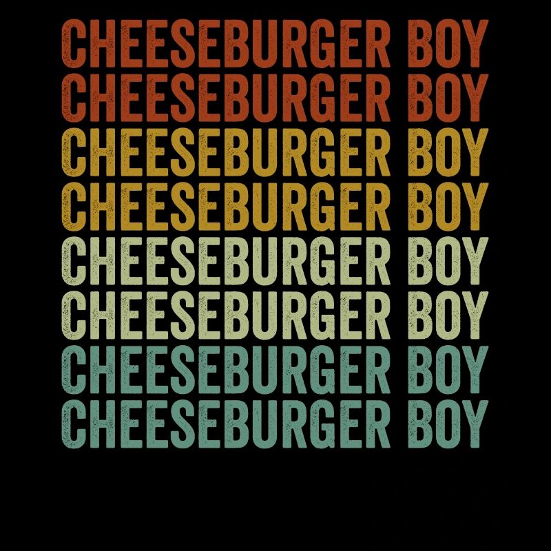 Cheeseburger Garçon Amateurs de burger Drôle de fromageb