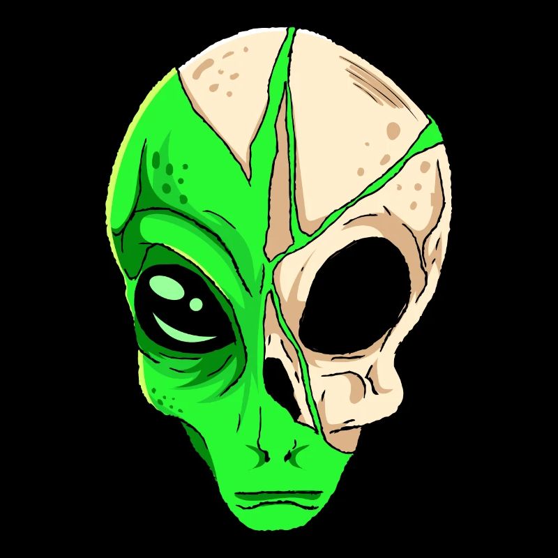 Cryptidcore Aesthetic Skull Alien Cryptid
