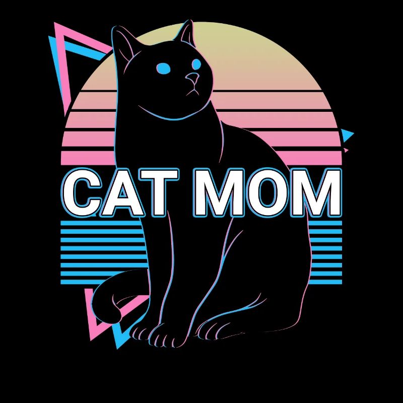 Cat Mama Retro