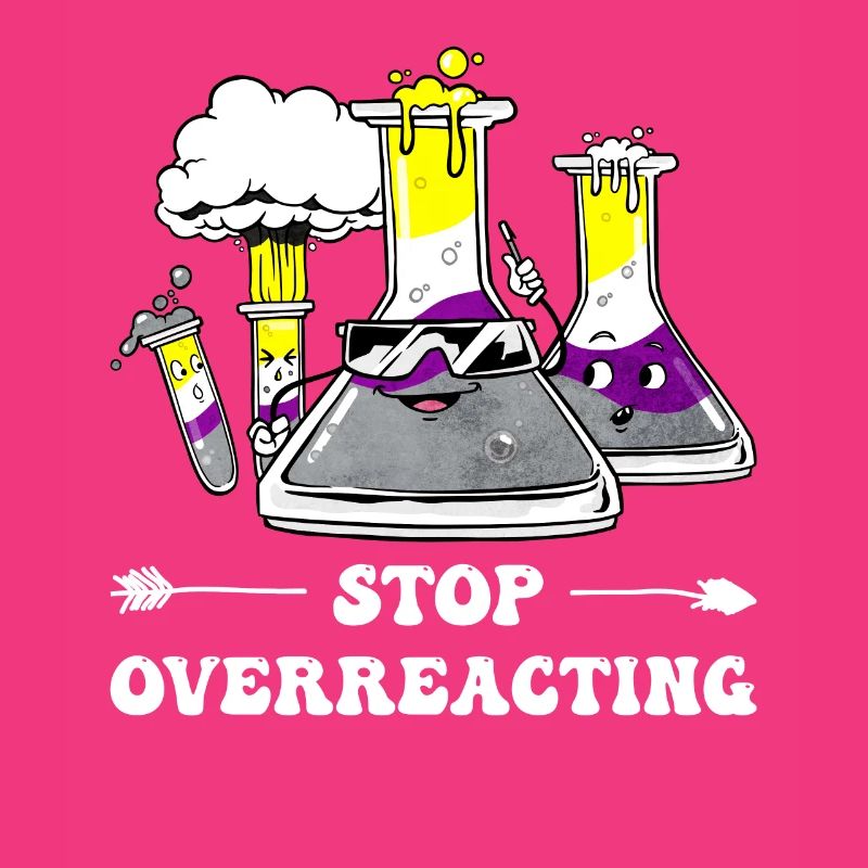 Professeur de chimie Non-Binary Pride Flag