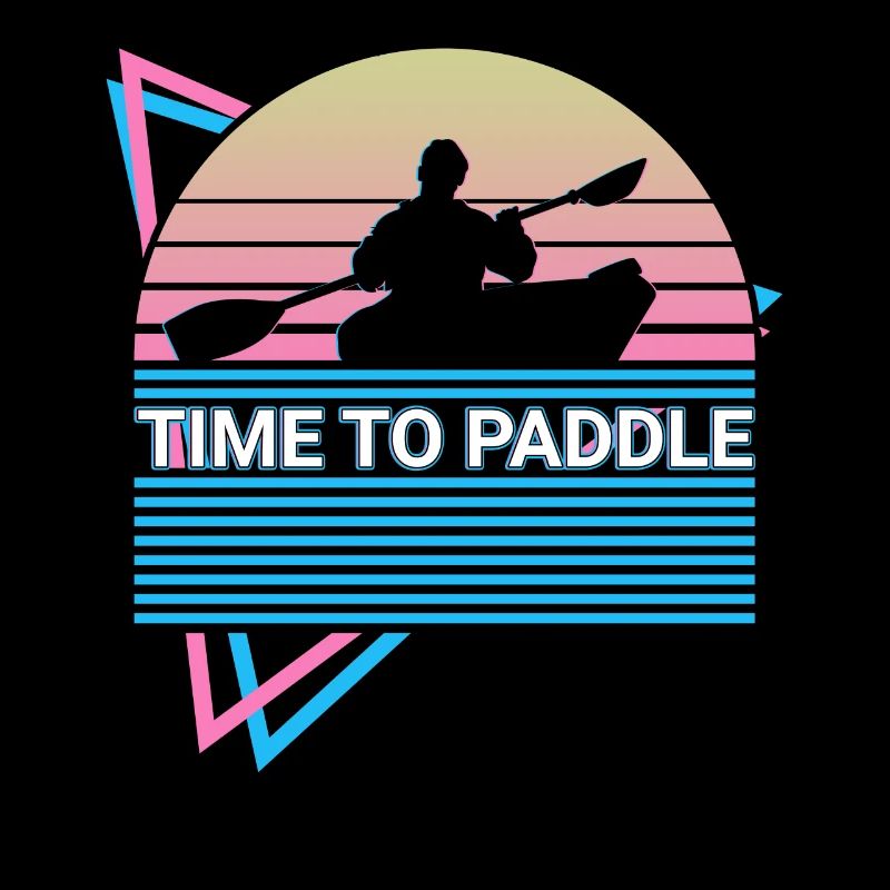 Kayak Kayaking Retro