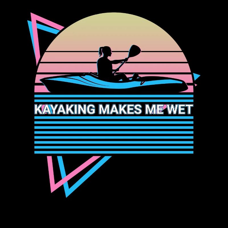 Funny Kayak Kayaking Retro