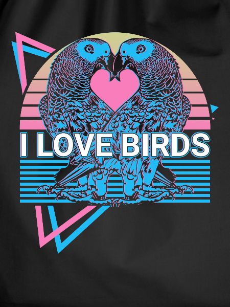 Parakeet Parrot Retro