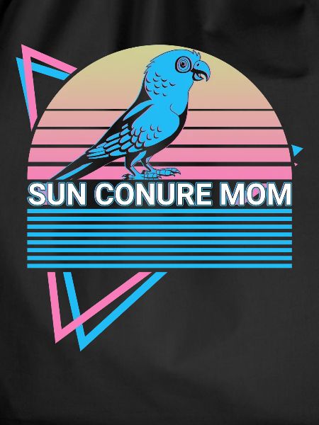 Parakeet Mama Parakeet Retro