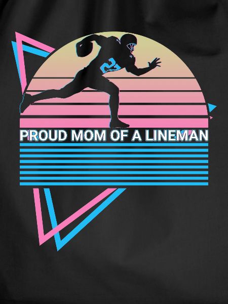Football Lineman Retro