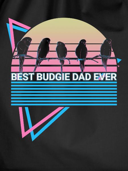 Budgie Parakeet Retro