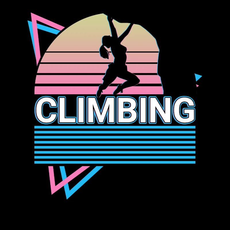 Rock Climbing Rock Climber Retro