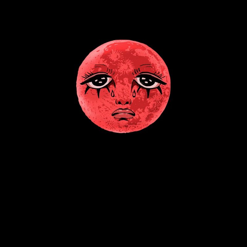 Whimsigoth Celestial Soft Grunge Sad Red Moon Eboy