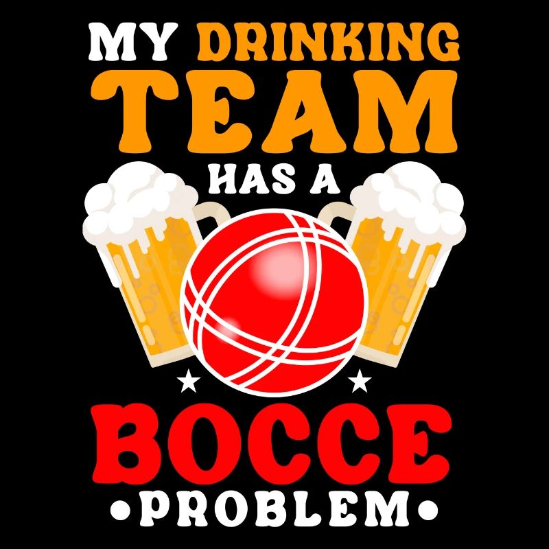Lustiger Boccia-Spieler