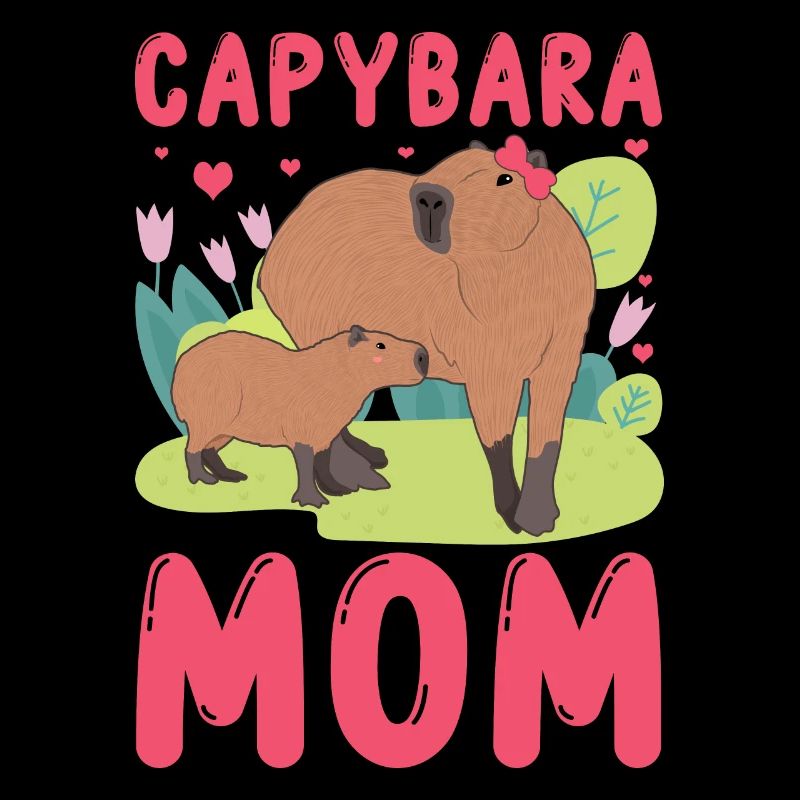 Funny Capybara Mama Mami