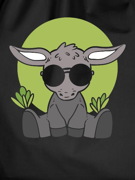 Netter kleiner Esel Stockman