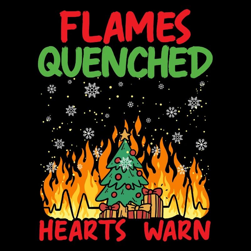 Flammen gelöschte Herzen Warme Brandbekämpfung Wei