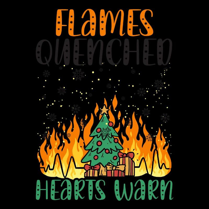 Flammen gelöschte Herzen Warme Brandbekämpfung Wei