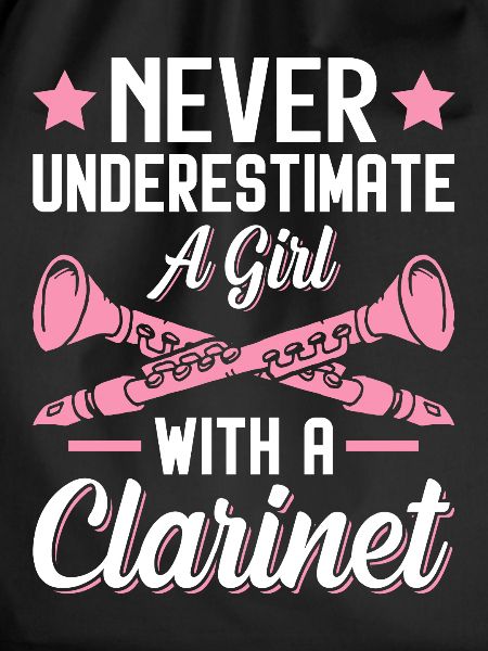 Funny player clarinetist