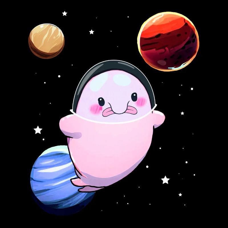 Drôle Blobfish Space Astronaut Planet