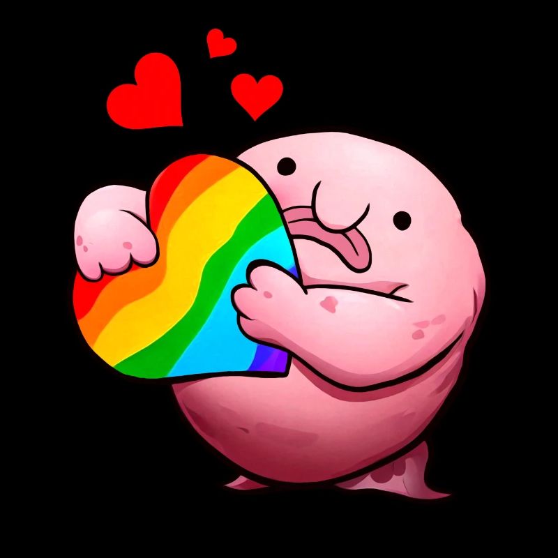 Blobfisch LGBTQ-Stolz Regenbogen