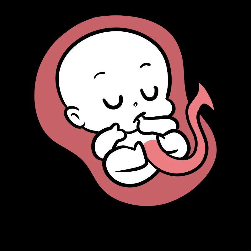 Süßes ungeborenes Baby Arzt