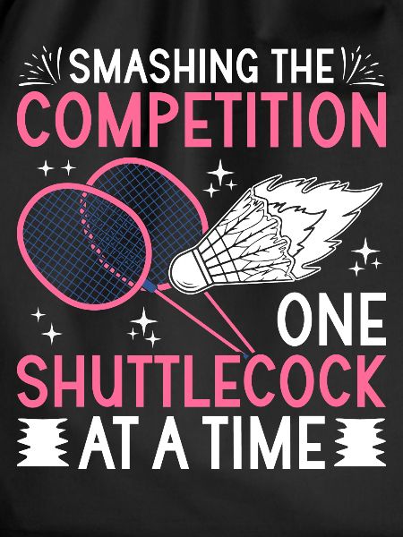 Badminton Spieler Federball