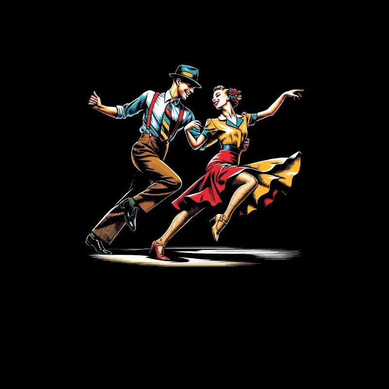 Danseur de Lindy Hop Danse Swing Danse