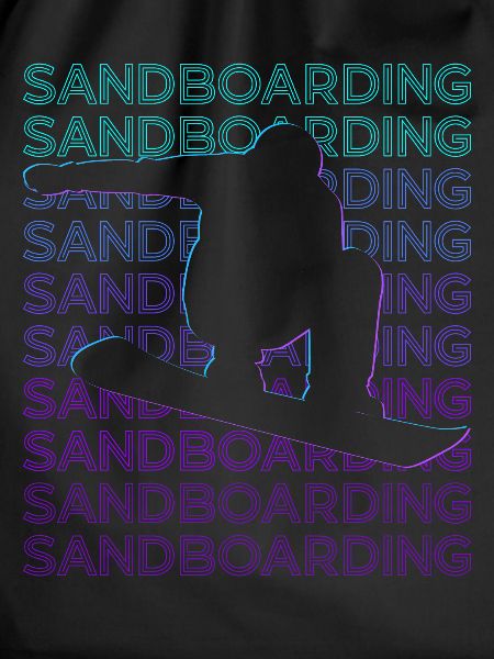 Sandboarding Sandboarder Retro