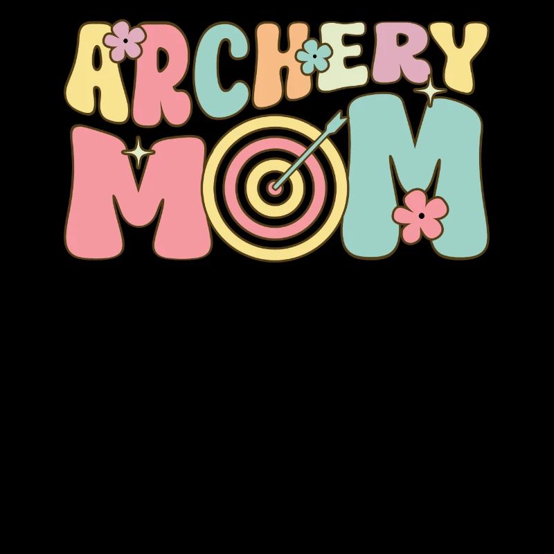 Archery Mom Groovy Archer