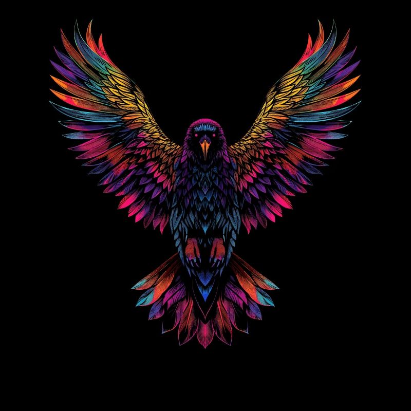 Krähe Rabe Vogel Pop Art