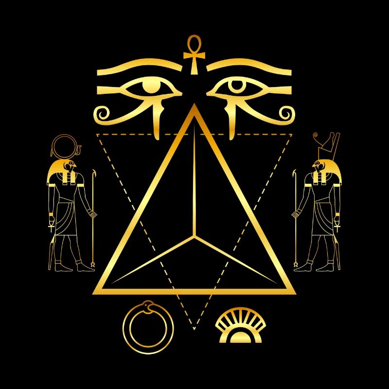 Oeil d’Horus Pharaon Déesse Pyramide Egypte Ancienne